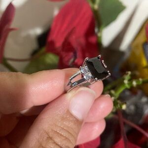 Silver Plated Square Shape Ring